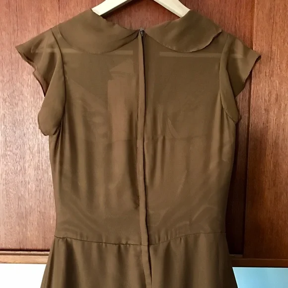 Sheer brown dress - comes down pass knee - Picture 4 of 4